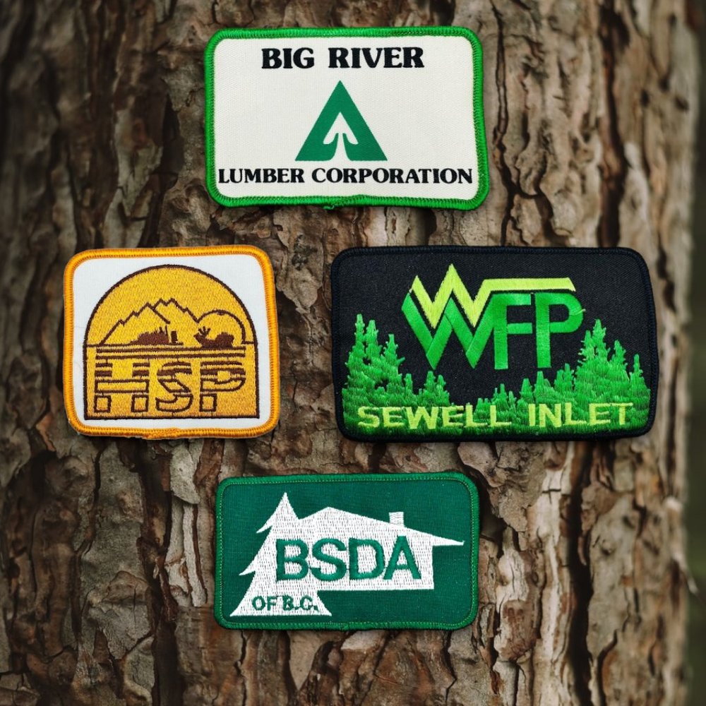 NEW - Vintage Logging / Forestry Industry Patches - British Columbia BC